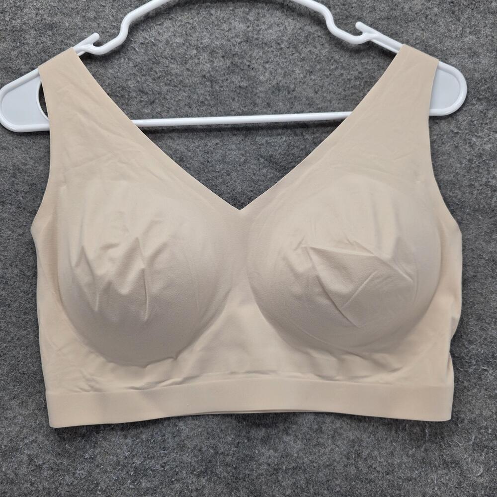 Soma Bra Womens XXL Beige Bralette Wireless Lightly Lined Seamless Tagless
